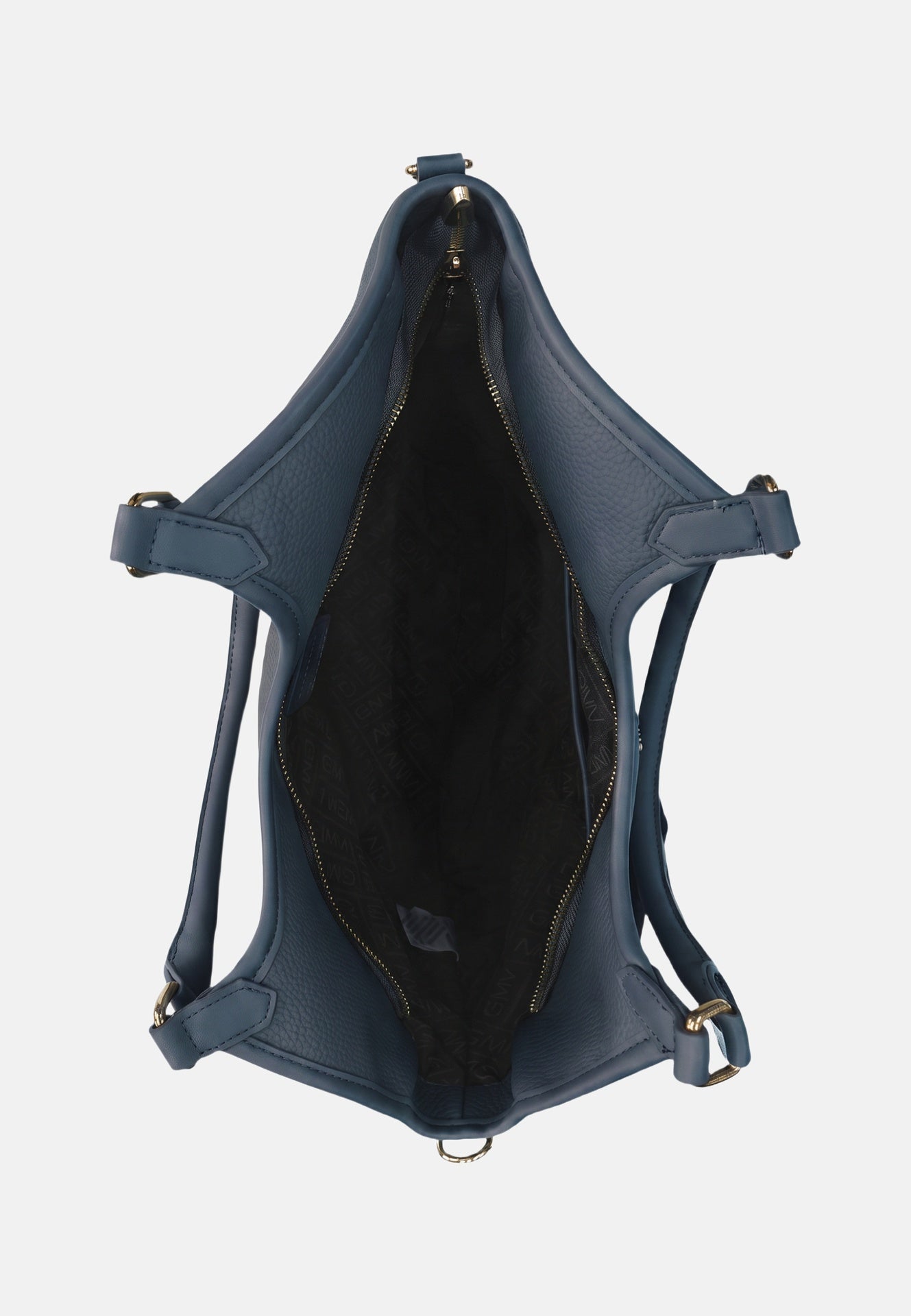 Borsa a Spalla in Pvc Blu