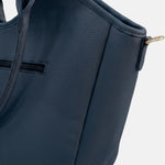 Borsa a Spalla in Pvc Blu