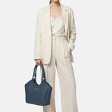 Borsa a Spalla in Pvc Blu