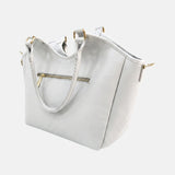 Borsa a Spalla in Pvc Bianco