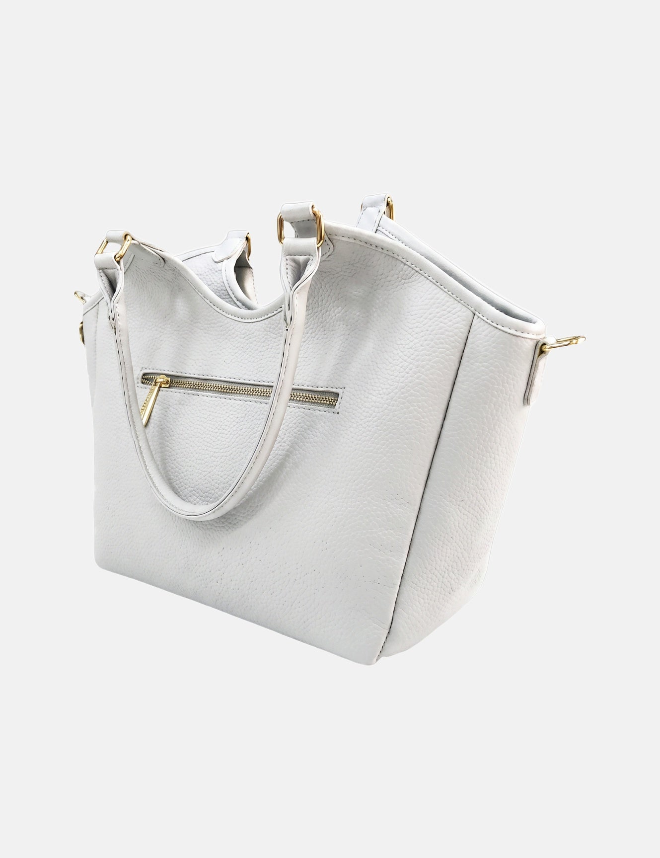 Borsa a Spalla in Pvc Bianco