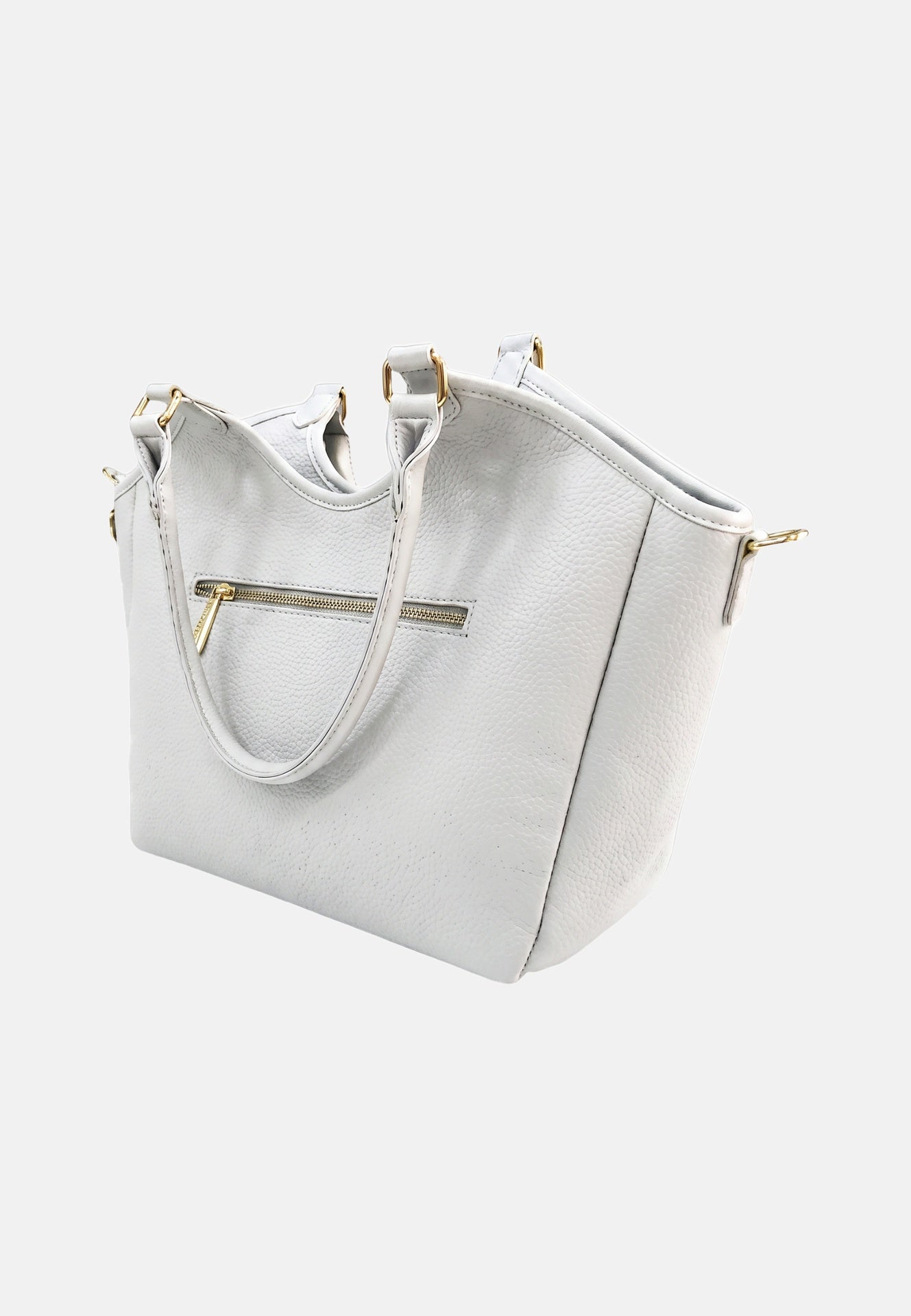 Borsa a Spalla in Pvc Bianco