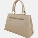 Borsa a Spalla in Pvc Beige