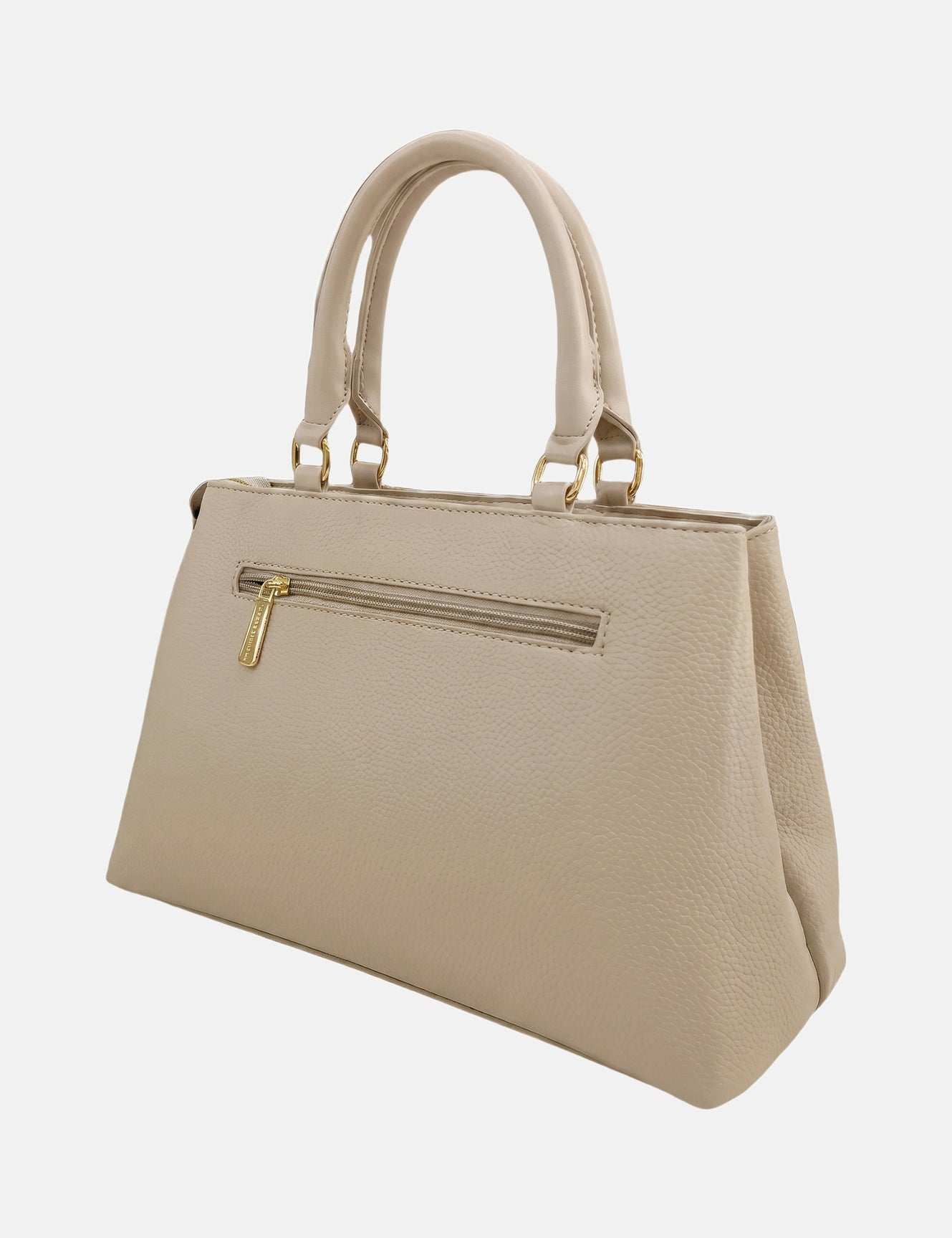 Borsa a Spalla in Pvc Beige
