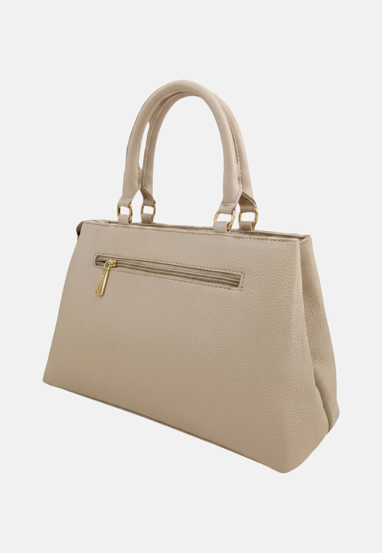 Borsa a Spalla in Pvc Beige