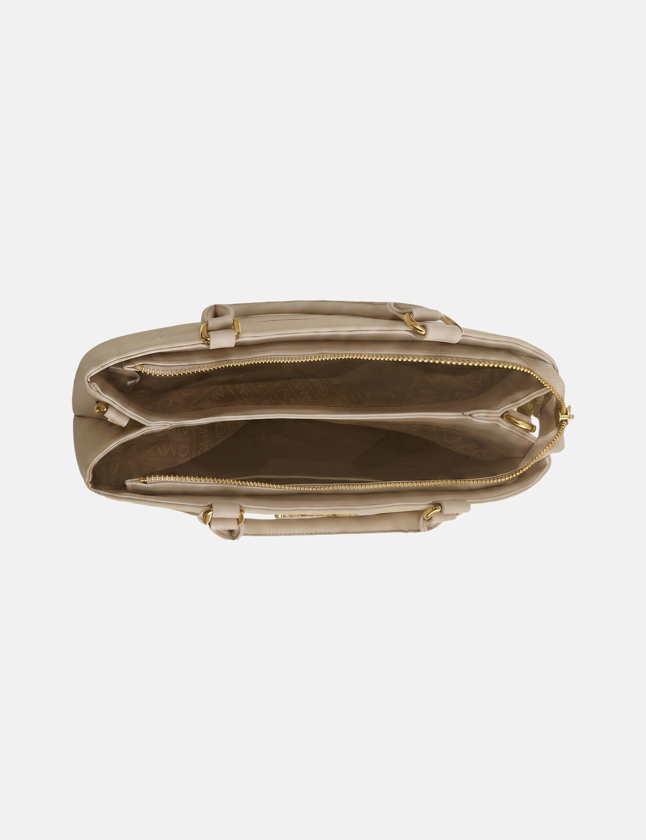 Borsa a Spalla in Pvc Beige