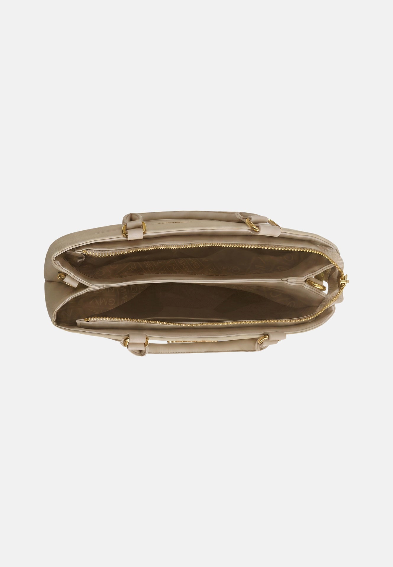 Borsa a Spalla in Pvc Beige