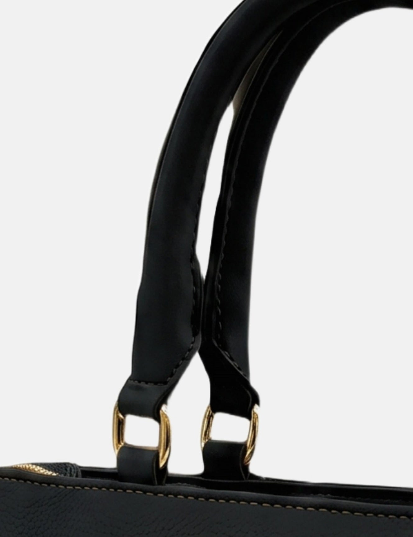 Borsa a Spalla in Pvc Nero