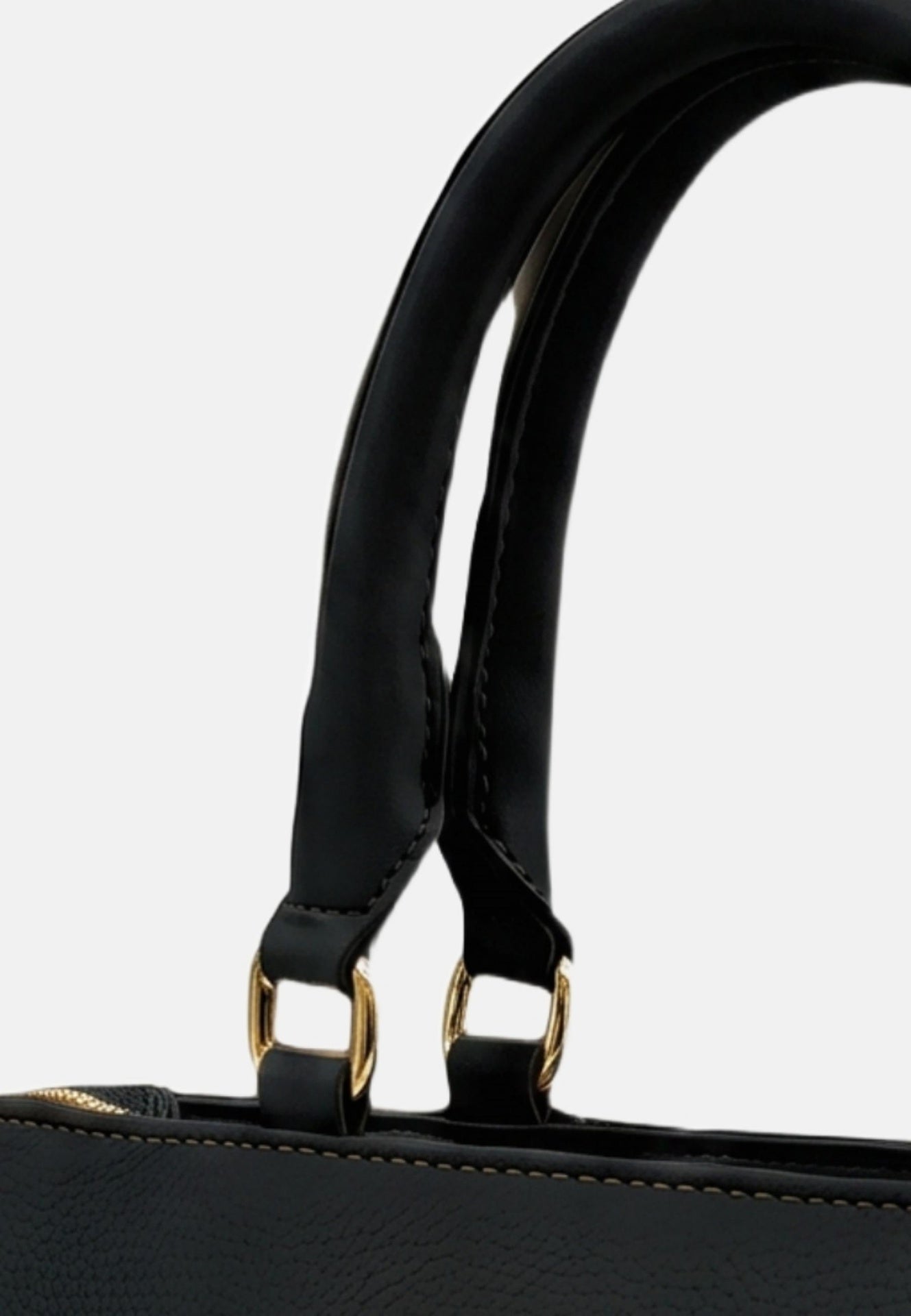 Borsa a Spalla in Pvc Nero