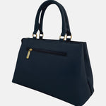 Borsa a Spalla in Pvc Blu