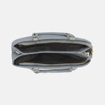 Borsa a Spalla in Pvc Grigio