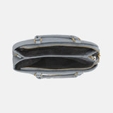 Borsa a Spalla in Pvc Grigio