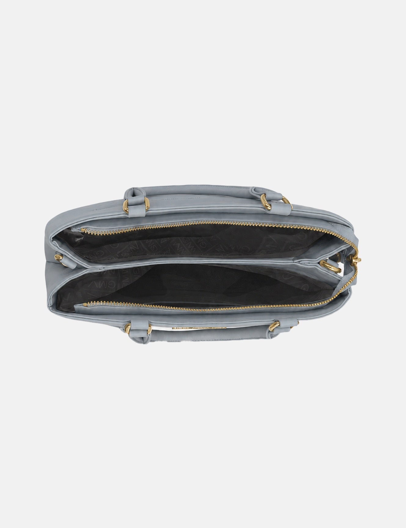 Borsa a Spalla in Pvc Grigio
