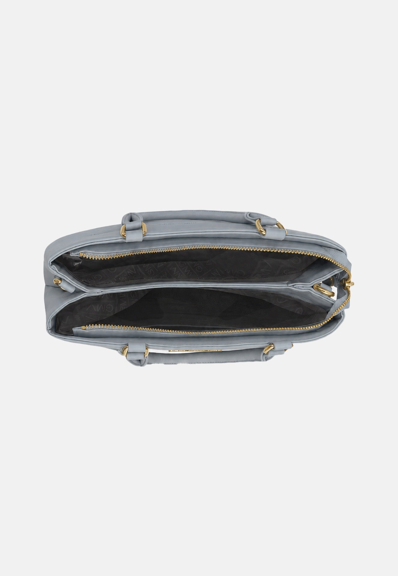 Borsa a Spalla in Pvc Grigio
