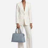Borsa a Spalla in Pvc Grigio