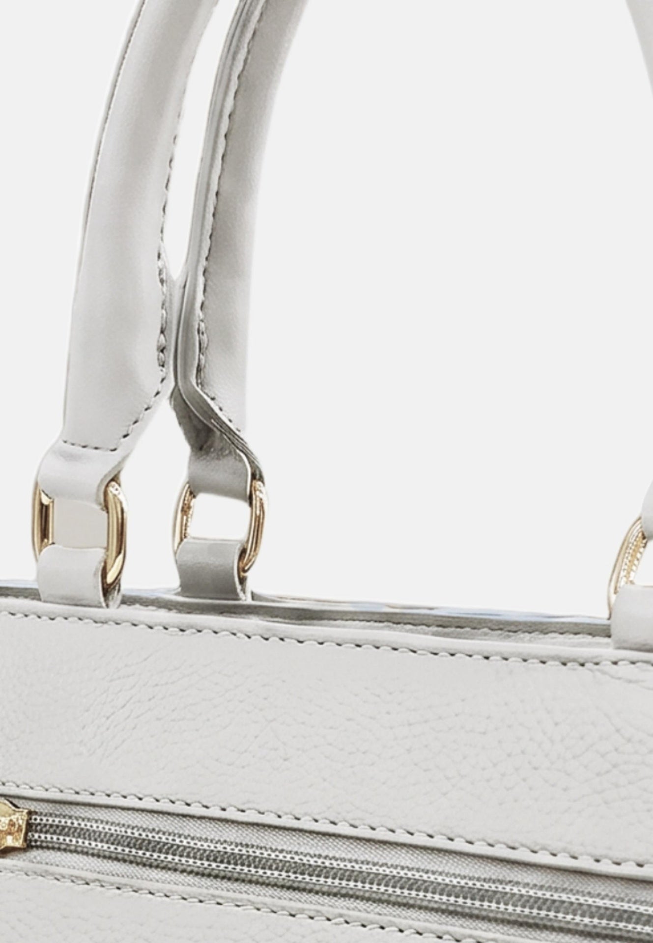 Borsa a Spalla in Pvc Bianco