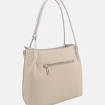 Borsa a Spalla in Pvc Beige