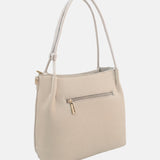 Borsa a Spalla in Pvc Beige
