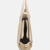 Borsa a Spalla in Pvc Beige