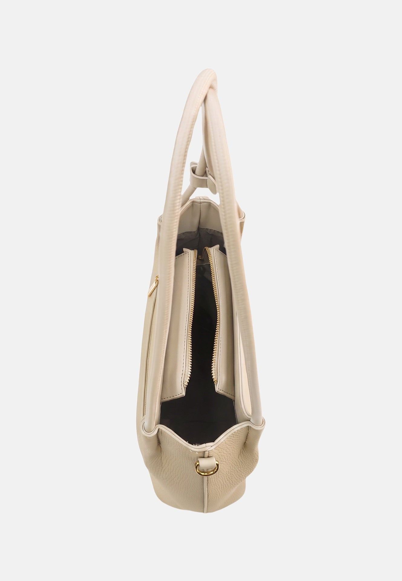 Borsa a Spalla in Pvc Beige