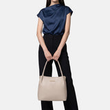 Borsa a Spalla in Pvc Beige