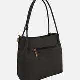 Borsa a Spalla in Pvc Nero