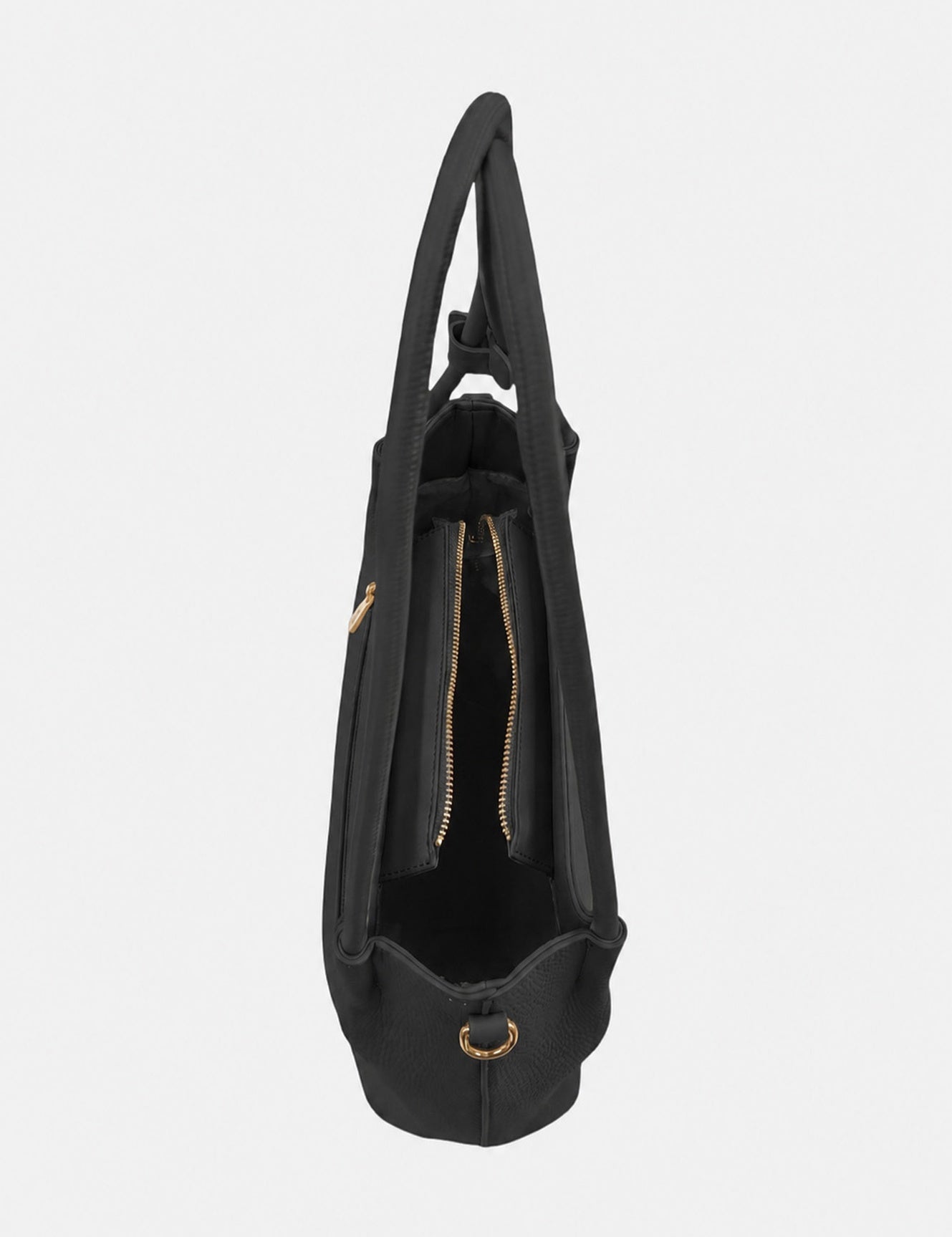 Borsa a Spalla in Pvc Nero
