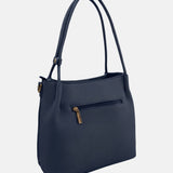 Borsa a Spalla in Pvc Blu