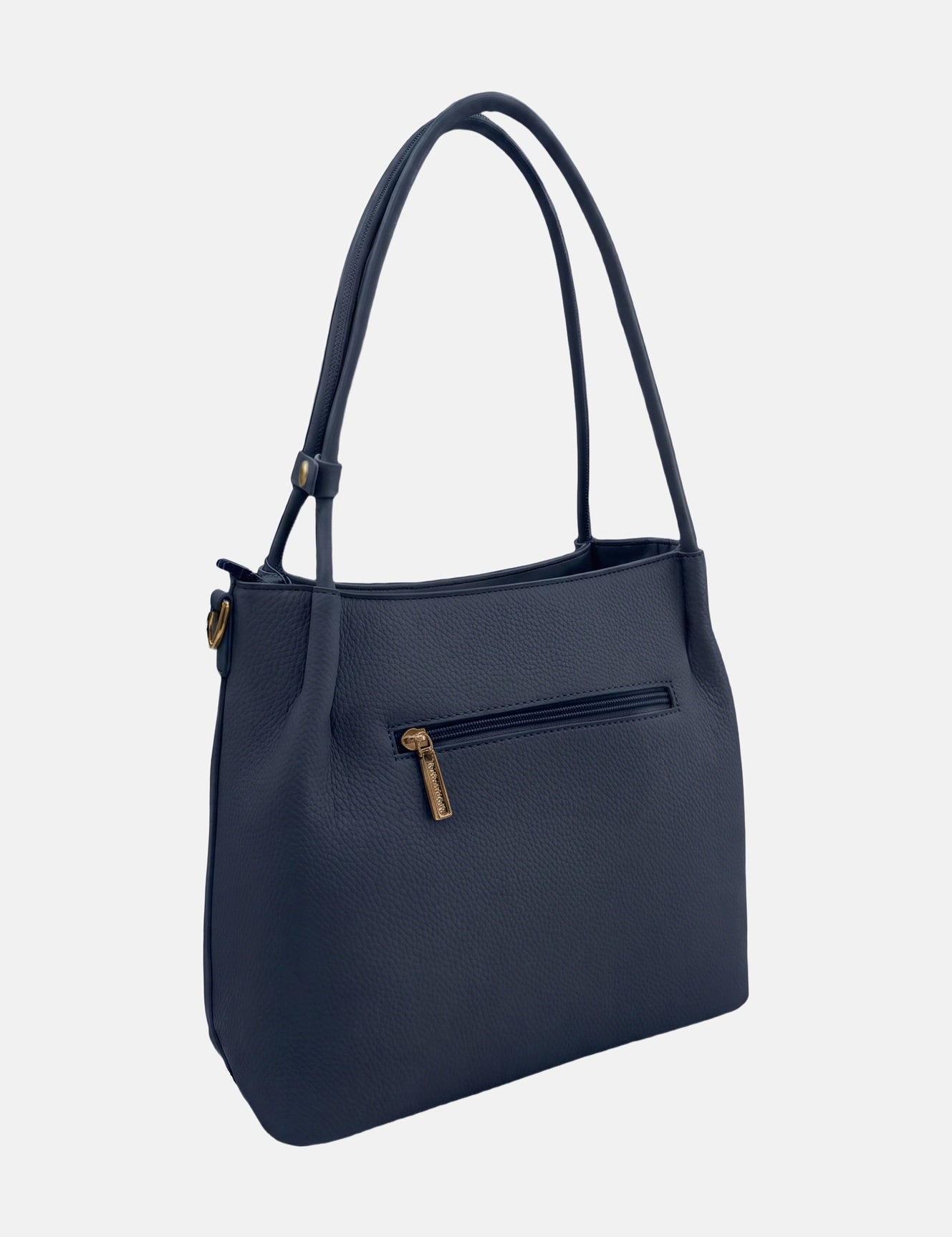 Borsa a Spalla in Pvc Blu