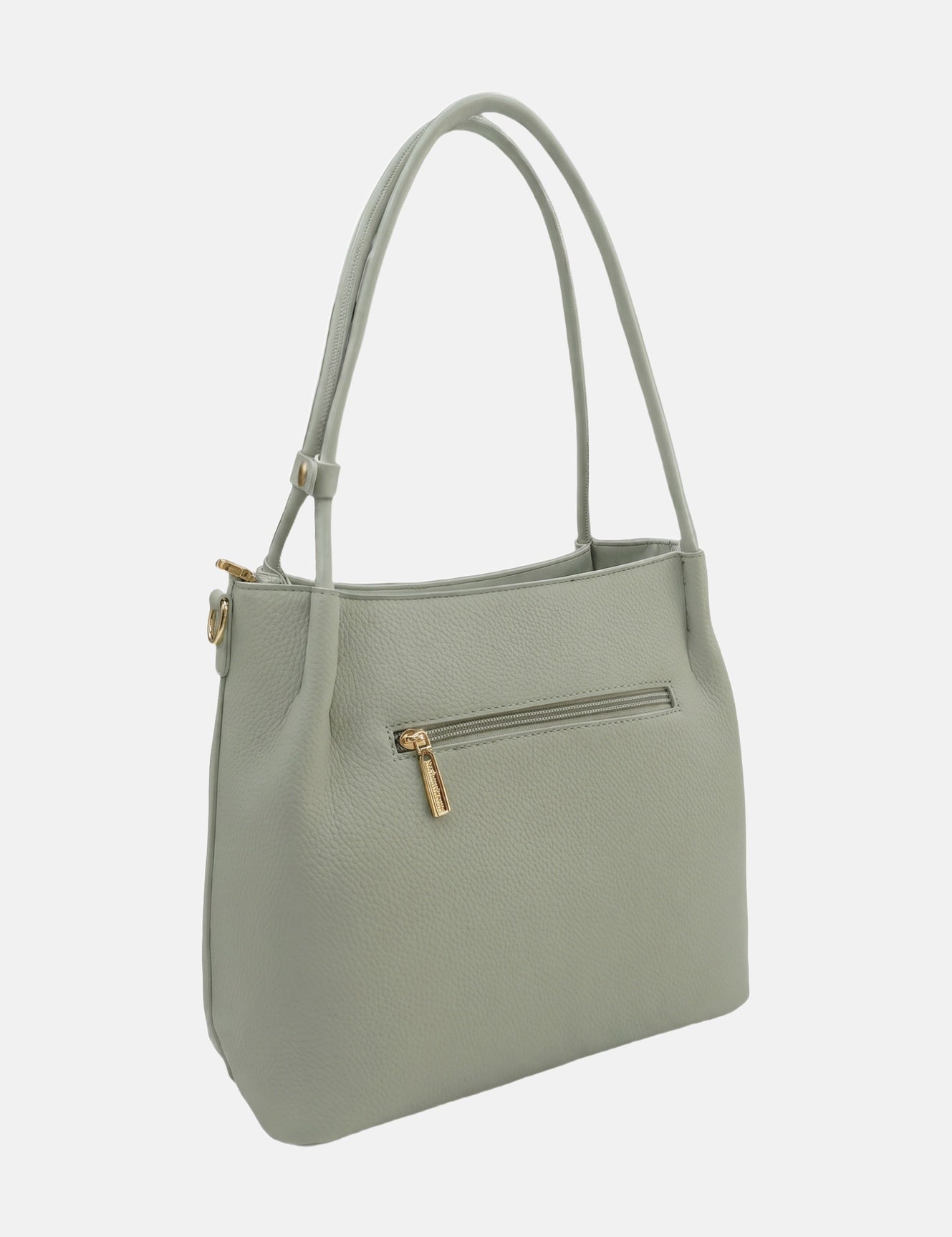 Borsa a Spalla in Pvc Verde