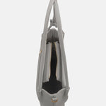 Borsa a Spalla in Pvc Grigio