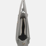 Borsa a Spalla in Pvc Grigio