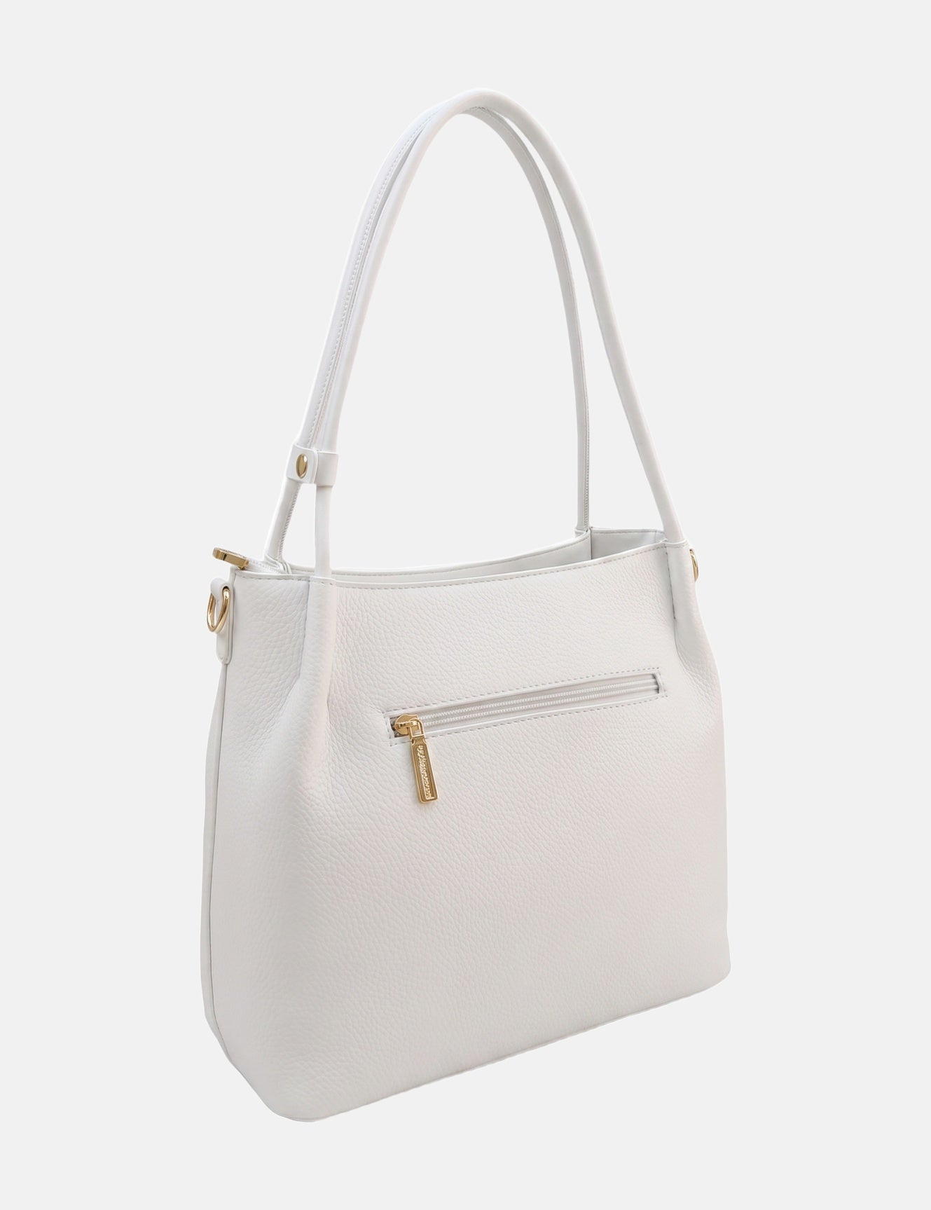 Borsa a Spalla in Pvc Bianco