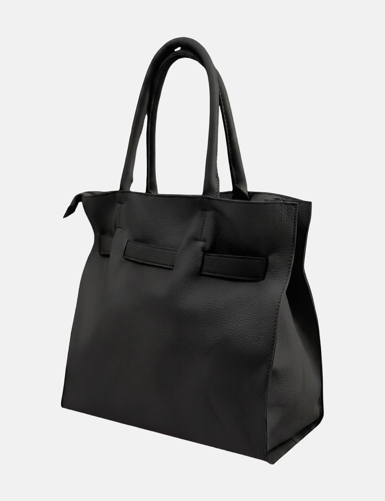 Borsa a Spalla in Pvc Nero
