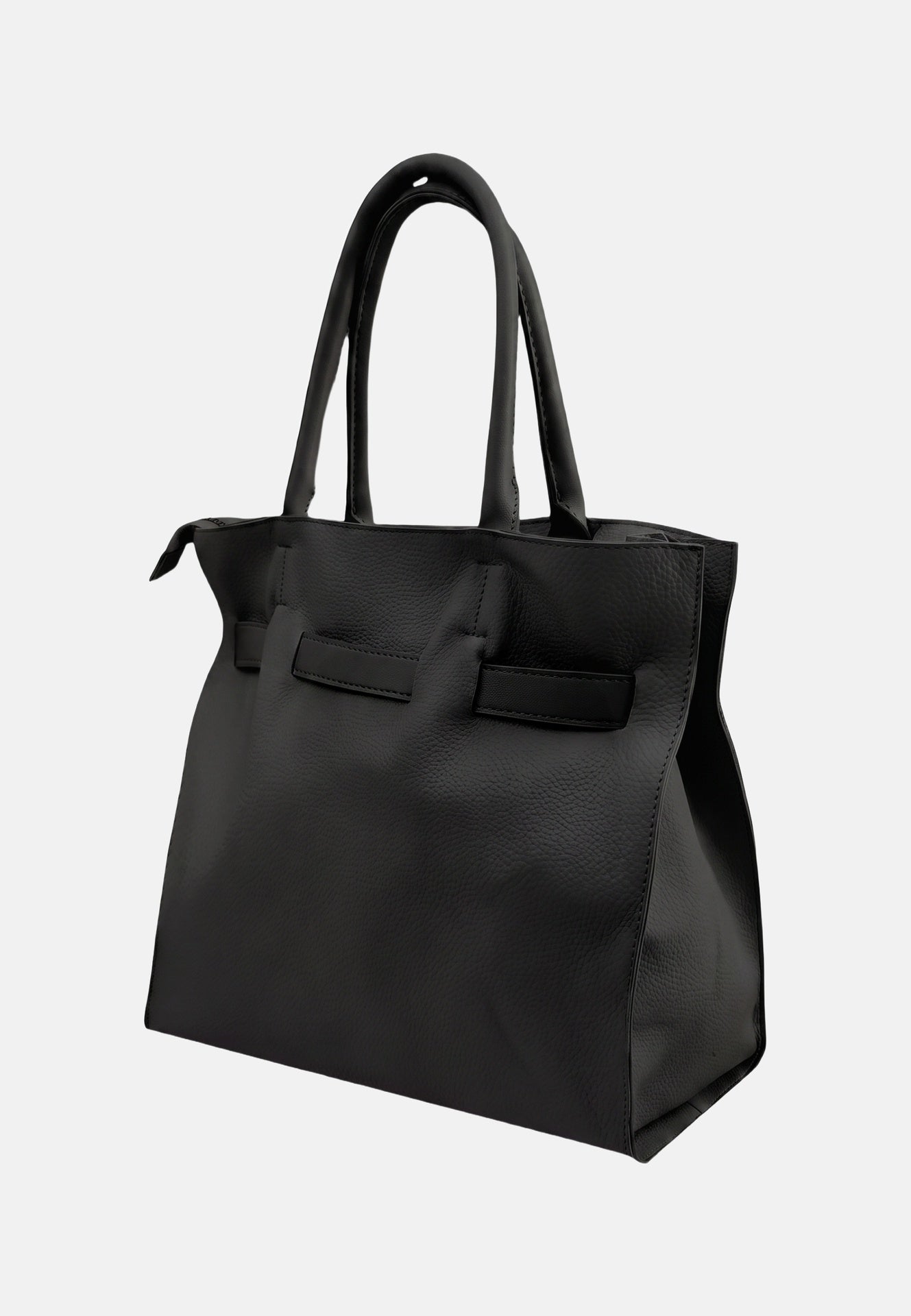 Borsa a Spalla in Pvc Nero