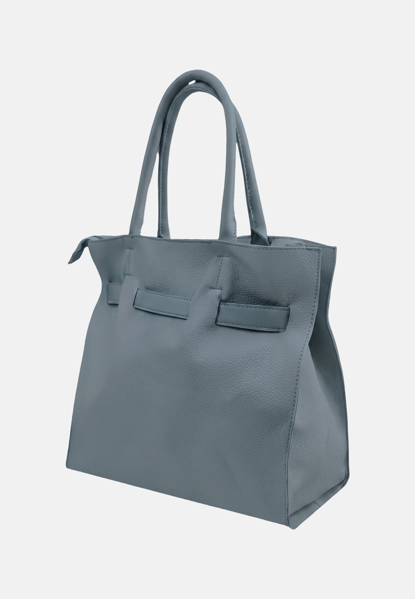 Borsa a Spalla in Pvc Grigio