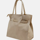 Borsa a Spalla in Pvc Verde Militare
