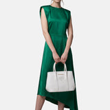 Borsa a Spalla in Pvc Bianco