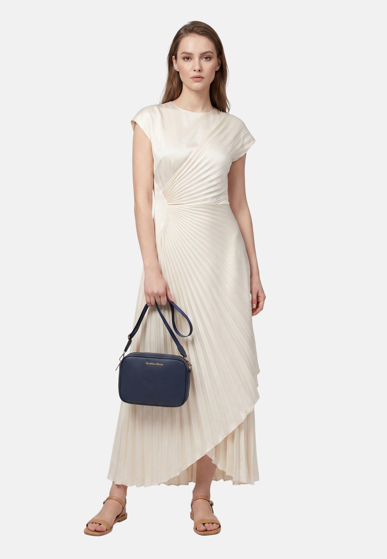 Borsa a Tracolla in Pvc Blu