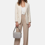 Borsa a Tracolla in Pvc Grigio