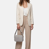 Borsa a Tracolla in Pvc Grigio