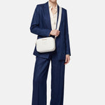 Borsa a Tracolla in Pvc Bianco
