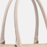 Borsa a Spalla in Pvc Beige