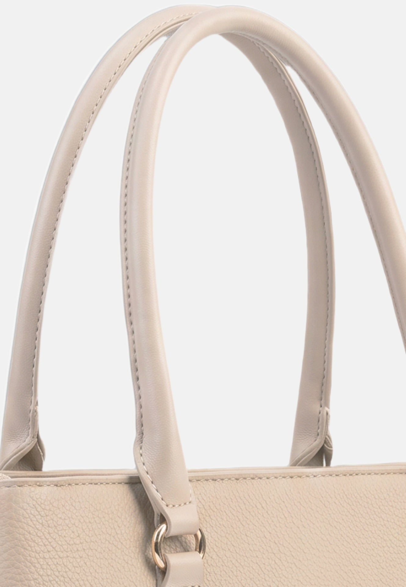 Borsa a Spalla in Pvc Beige
