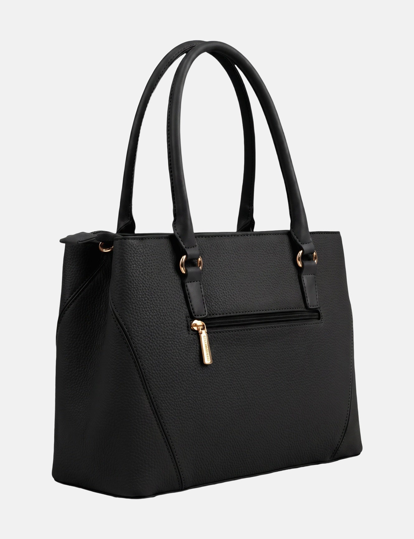 Borsa a Spalla in Pvc Nero