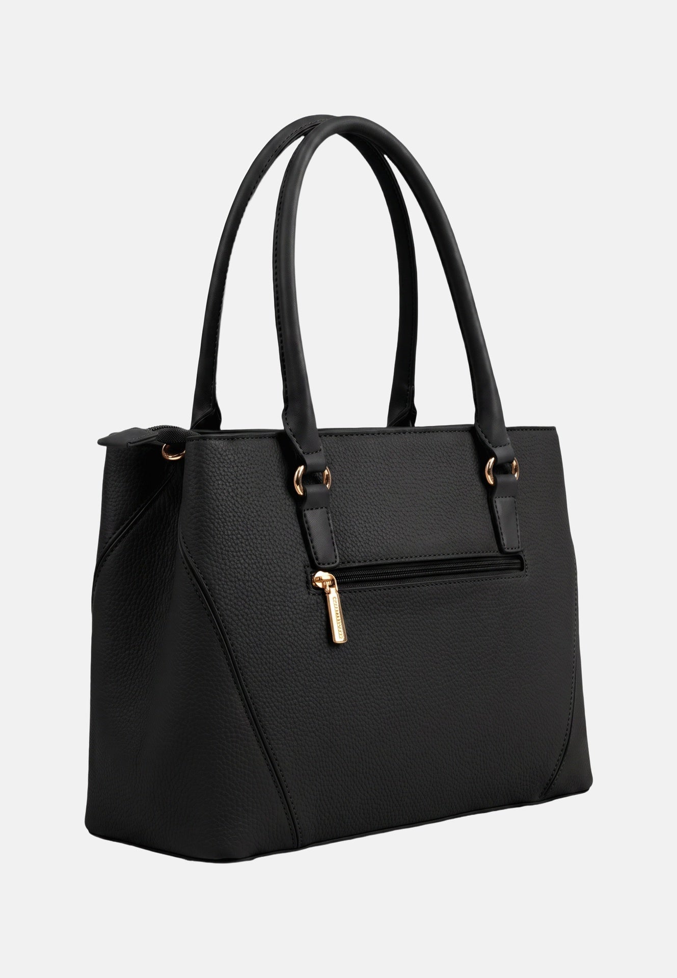 Borsa a Spalla in Pvc Nero