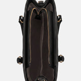 Borsa a Spalla in Pvc Nero