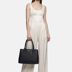 Borsa a Spalla in Pvc Nero
