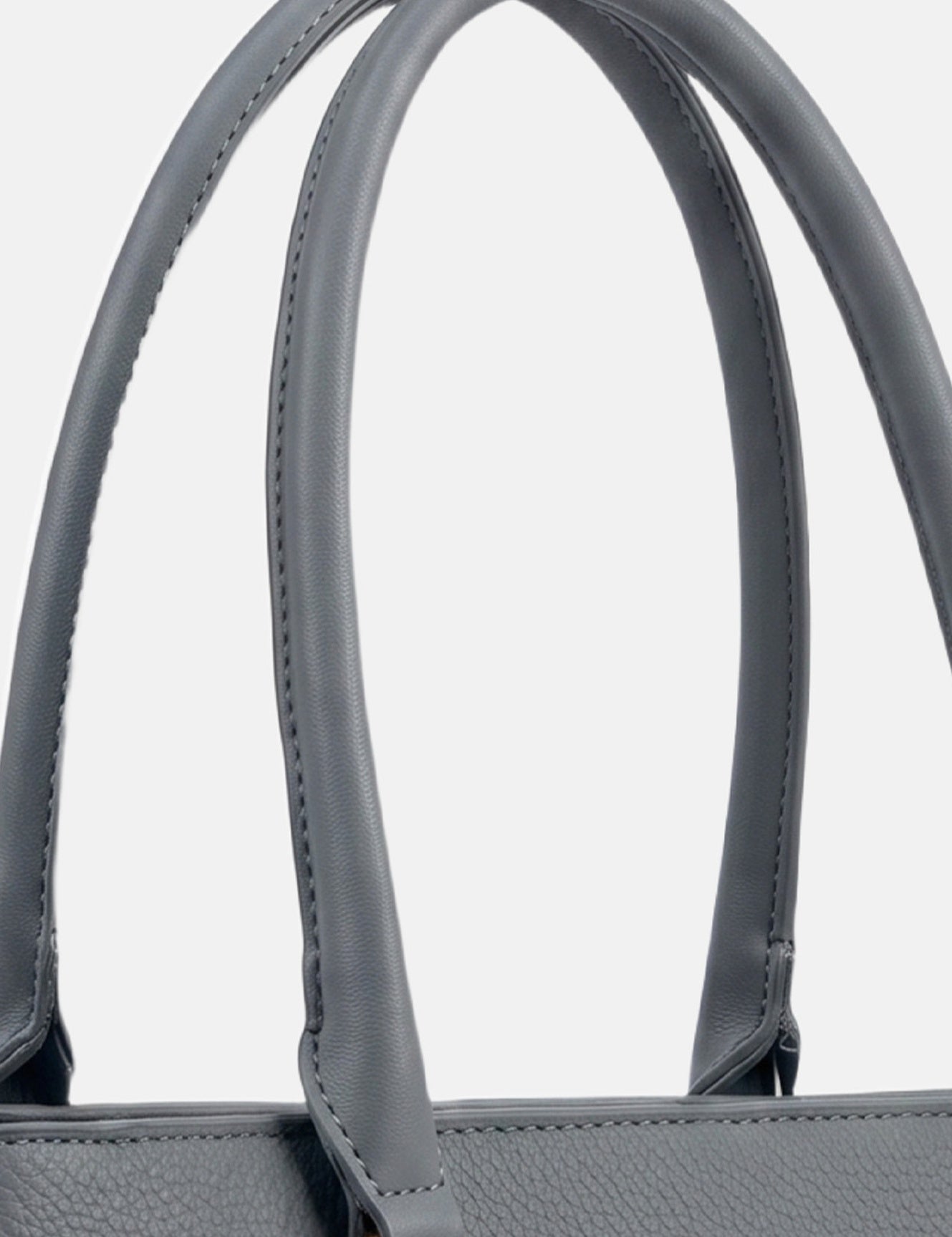 Borsa a Spalla in Pvc Grigio