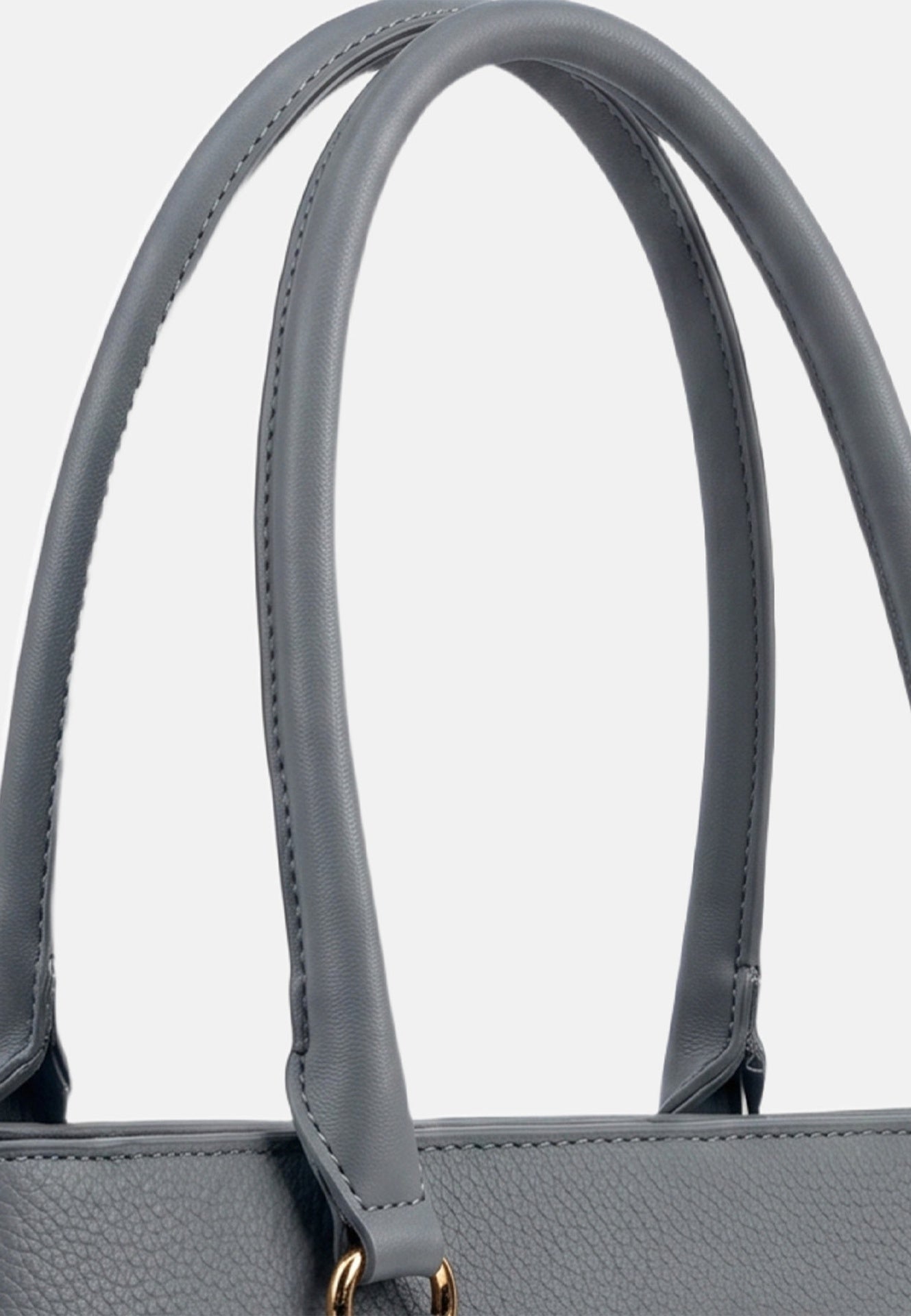 Borsa a Spalla in Pvc Grigio